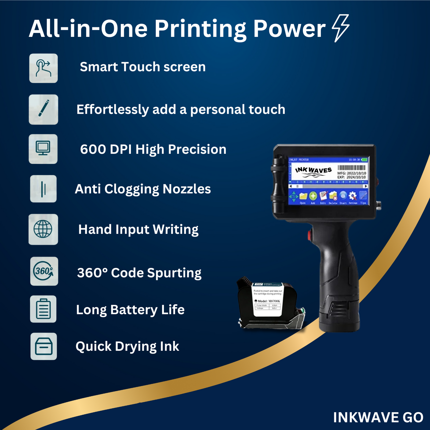 INKWAVE GO Portable Precision Printing